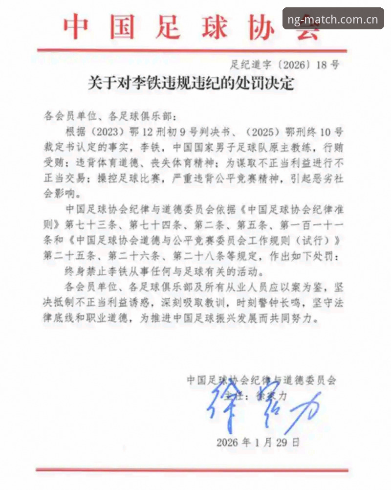 足协第三批禁足名单深度指南：NG体育网页版iOS版辅助读懂行业治理